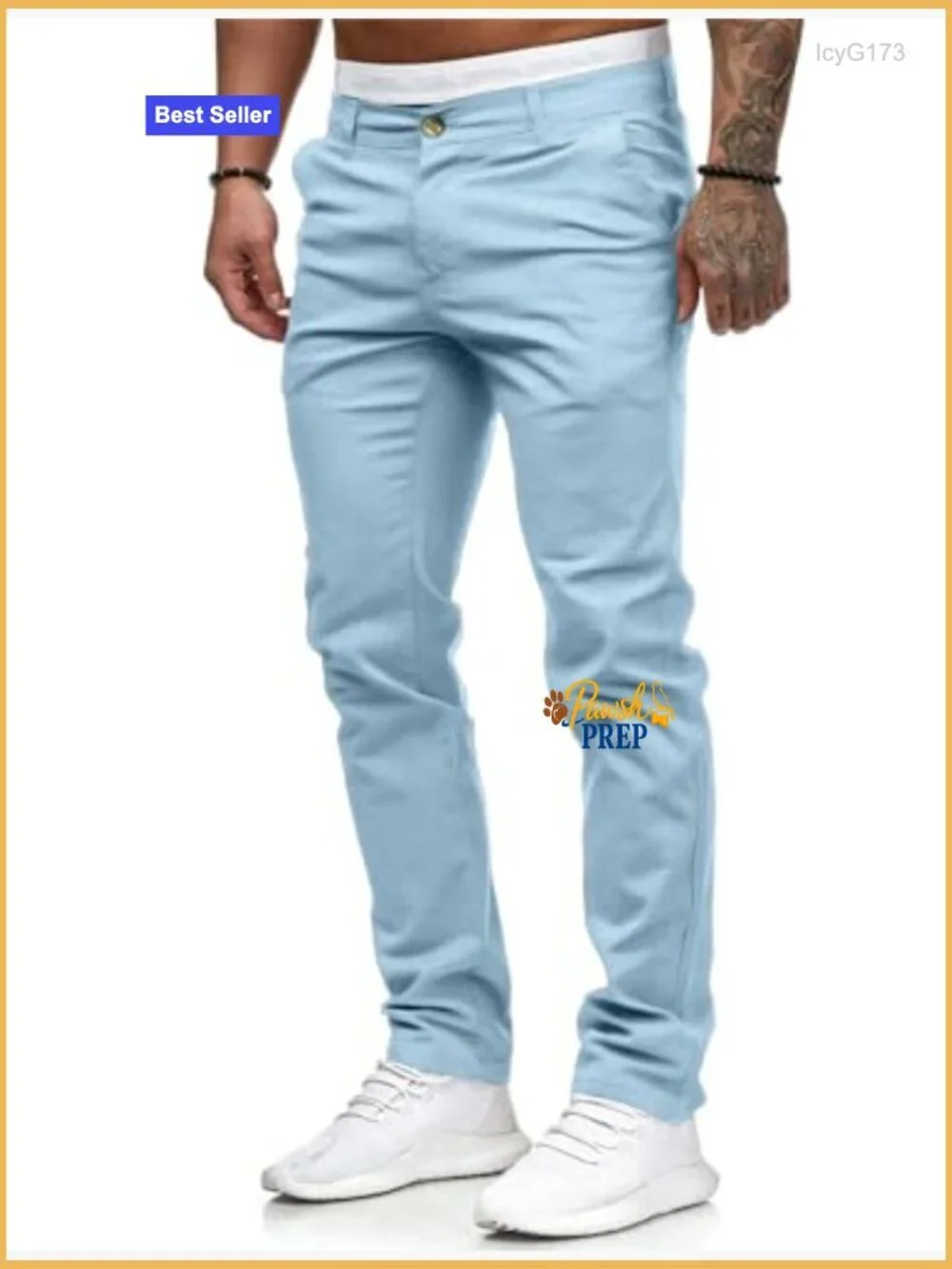 Men's Stretch Chino Pants Slim Fit Dress Trousers Casual Business Slacks